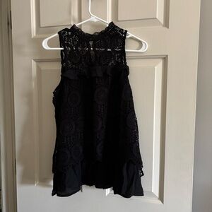 NWT Entro Black Lace top